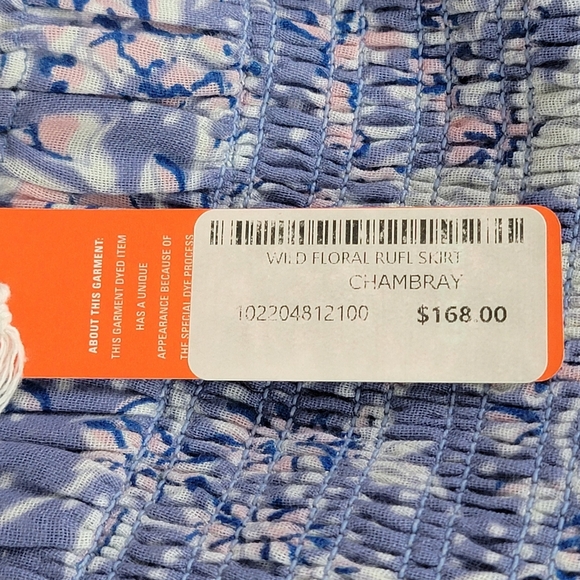Sundry Chambray Wild Floral Ruffled‎ Flounce Romantic Mini Skirt  Sz  M (2) NEW - Picture 11 of 16